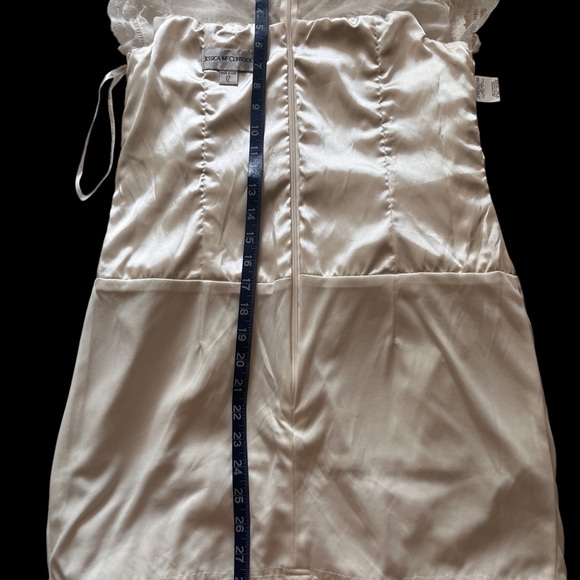 Vintage Jessica McClintock Short Ivory Dress Size 12 ,Court House Wedding Dress - Picture 16 of 16